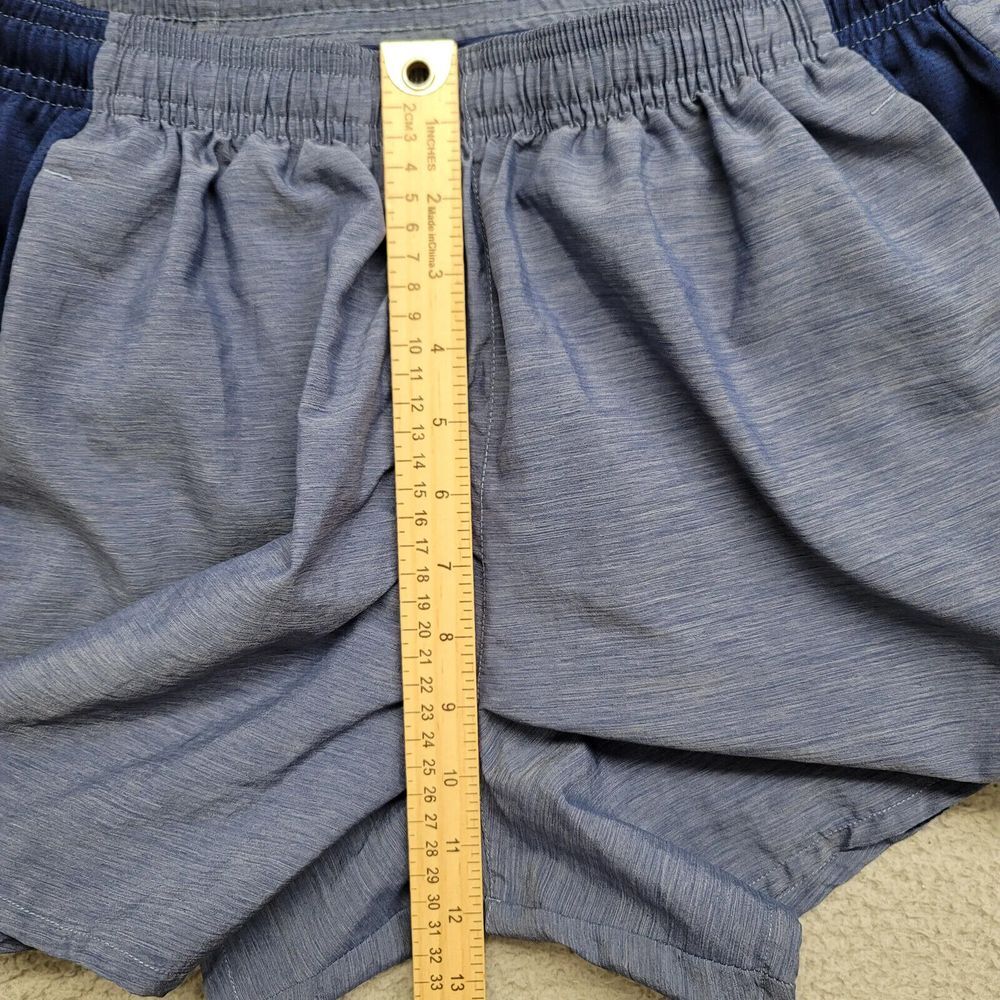 Nike Shorts Womens Large Blue Lined Dri-Fit Gym Stretch Lightweight Athleisure - Picture 8 of 10
